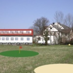 Pohled na Mlýn a Green
